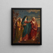 Sketch of the painting Three Marys walking towards the tomb of Christ - Józef Simmler — framed artwork on a wall