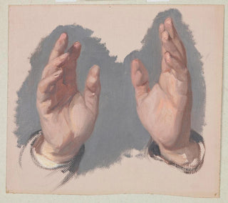 Study I of the two hands of the bishop for the painting The Oath of Queen Jadwiga - Józef Simmler — artwork view