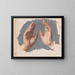 Study of the two hands of the bishop for the painting The Oath of Queen Jadwiga - Józef Simmler — framed artwork on a wall