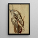 Study of Quinn Barbara's arm for the painting The Death of Barbara Radziwiłł - Józef Simmler — framed artwork on a wall