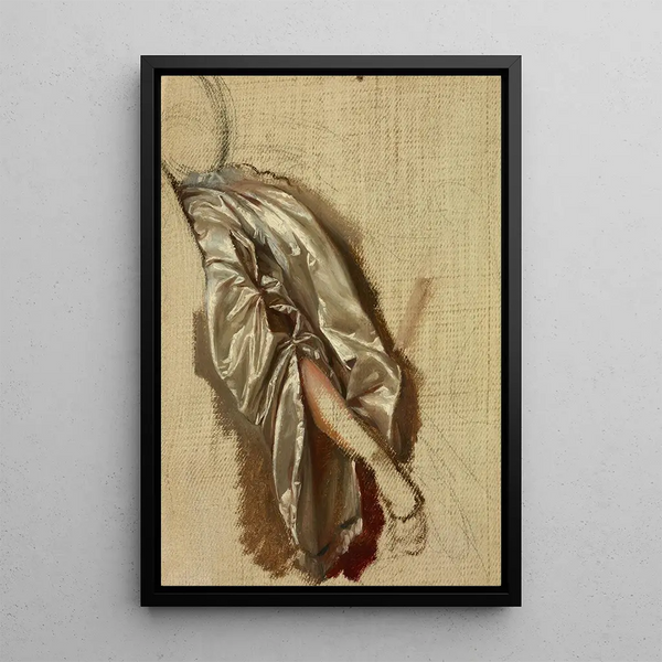 Study of Quinn Barbara's arm for the painting The Death of Barbara Radziwiłł - Józef Simmler — framed artwork on a wall