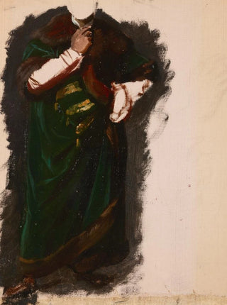 Jzef Simmler - Study of Wadysaw Jagieos Garment to the Painting The Oath of Queen Jadwiga.webp