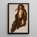 Study of the figure of Amor for the painting Wedding procession of Amor and Psyche - Józef Simmler — framed artwork on a wall