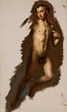 Study of the figure of Amor for the painting Wedding procession of Amor and Psyche - Józef Simmler — artwork view