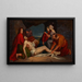 The Entombment - Józef Simmler — framed artwork on a wall