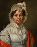 Portrait of a woman with a red scarf - Józef Sonntag — artwork view