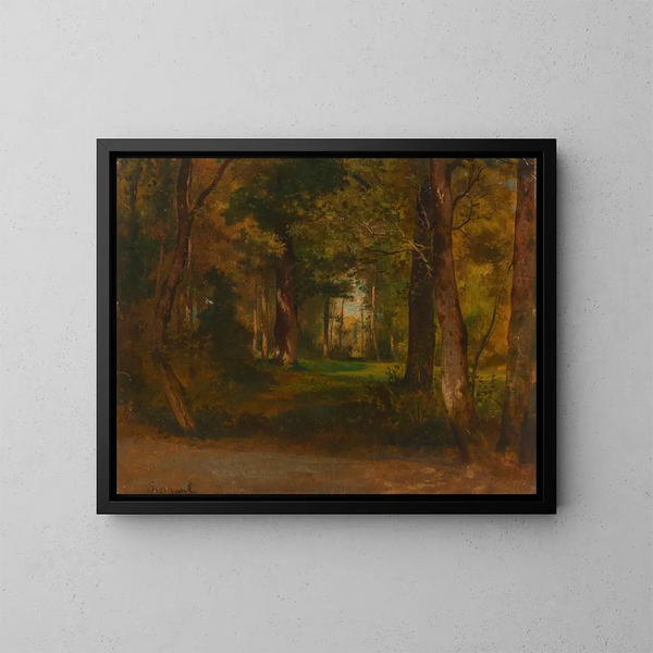 Forest - Józef Szermentowski — framed artwork on a wall