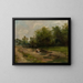 Landscape Painting - Józef Szermentowski — framed artwork on a wall