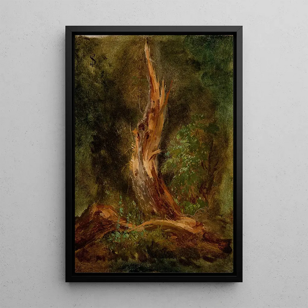 Forest of Volhynia - Józef Szermentowski — framed artwork on a wall