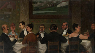 Jzef Wincenty Kruszewski - Dinner party at a wealthy Jewish house in Krakw.webp