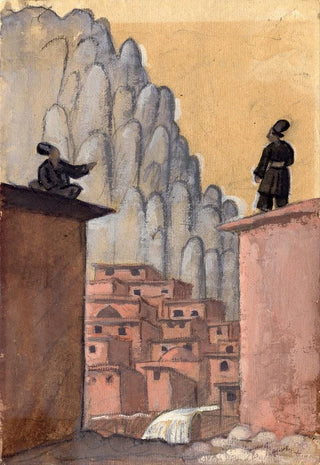 Kurdes sur le toit - Jāzeps Grosvalds — artwork view