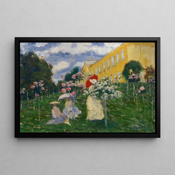 Garden Landscape Painting - József Rippl-Rónai — framed artwork on a wall