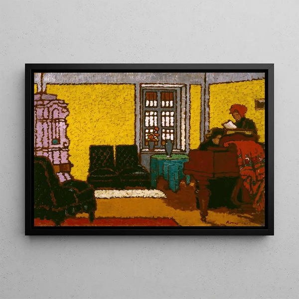 Interior Painting - József Rippl-Rónai — framed artwork on a wall