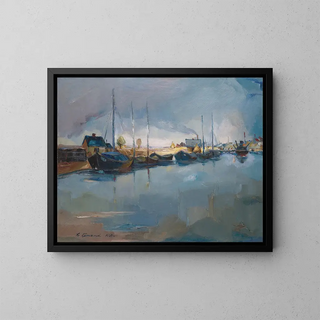 Lodjad Emajel - Kaarel Liimand — framed artwork on a wall