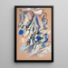Composition rouge - Kai Fjell — framed artwork on a wall