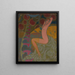 Woman and Flowers - Kajetan Stefanowicz — framed artwork on a wall