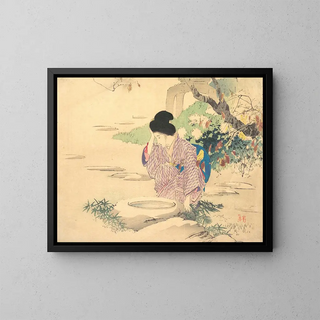 Untitled Painting - Kajita Hanko — framed artwork on a wall