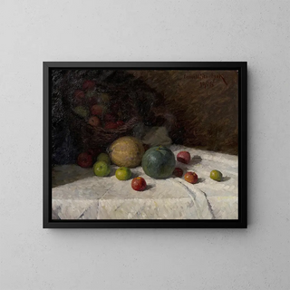 Nature morte avec des fruits - Kamil Stuchlík — framed artwork on a wall