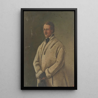 Portrait of Baron Philipp von Fahnenberg - Kamill Maria von Schlechta — framed artwork on a wall