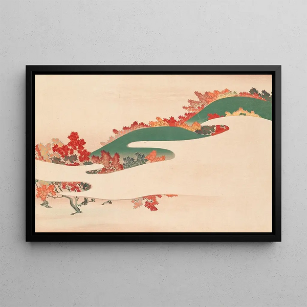 Mille Herbes Pl04 - Kamisaka Sekka — framed artwork on a wall