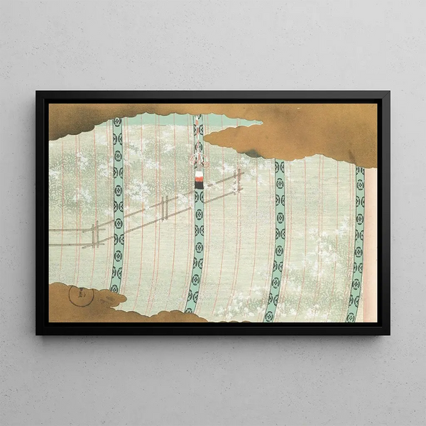 Mille herbes, pl. 07 - Kamisaka Sekka — framed artwork on a wall