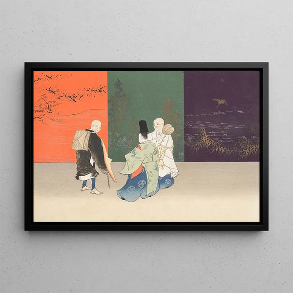 Mille herbes Pl13 - Kamisaka Sekka — framed artwork on a wall
