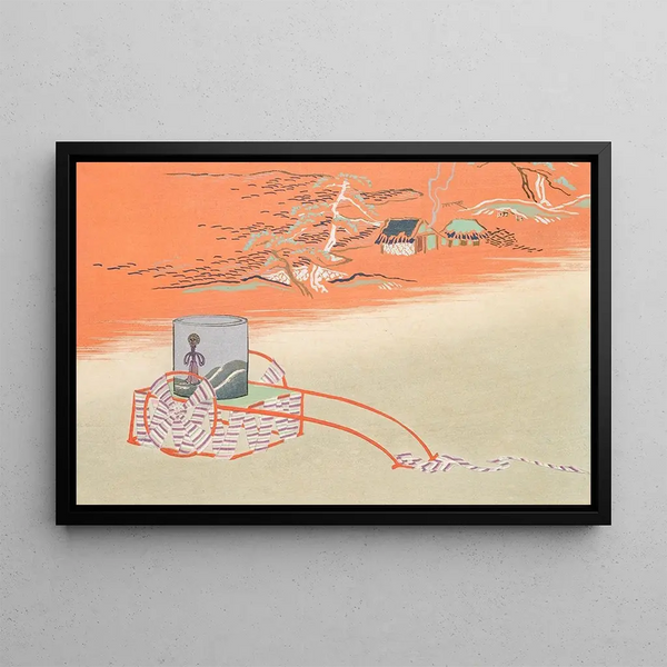 Mille herbes Pl18 - Kamisaka Sekka — framed artwork on a wall