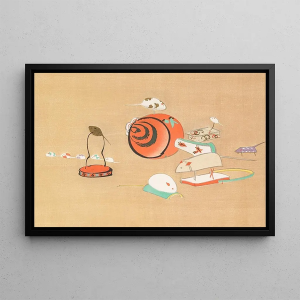 Mille herbes Pl23 - Kamisaka Sekka — framed artwork on a wall