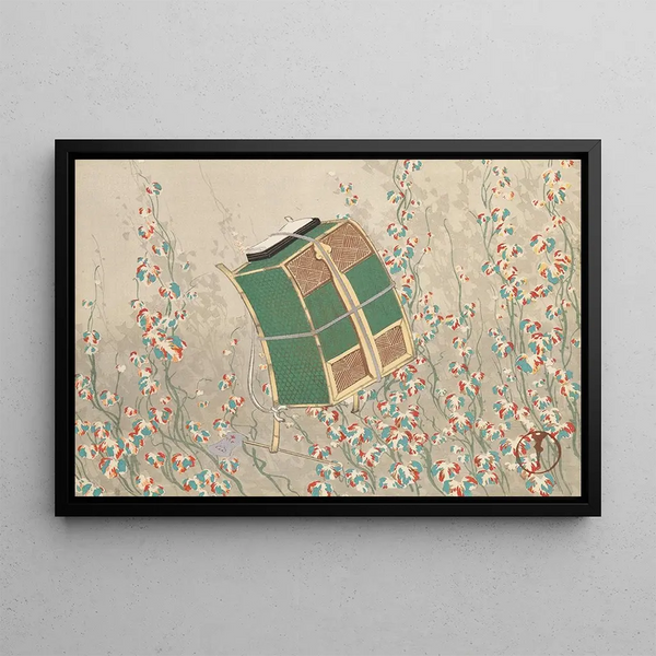 Mille herbes Pl28 - Kamisaka Sekka — framed artwork on a wall