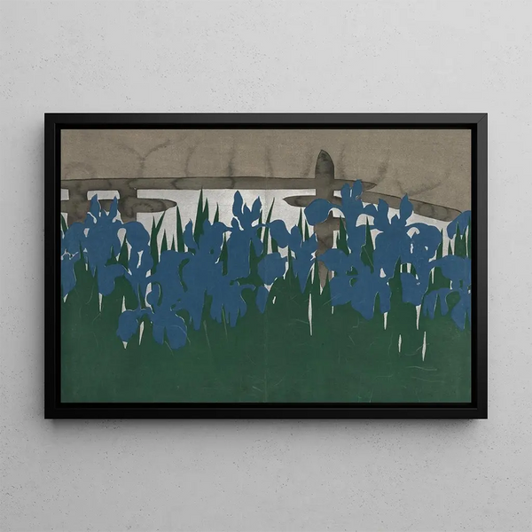 Bridges Yatsuhashi - Kamisaka Sekka — framed artwork on a wall