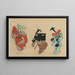 Dance Odori - Kamisaka Sekka — framed artwork on a wall