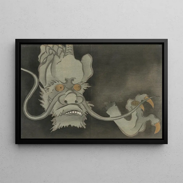 Dragon Ryu - Kamisaka Sekka — framed artwork on a wall
