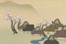 Village agricole au printemps Harudenka - Kamisaka Sekka — artwork view