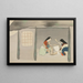 Foulage de la soie Uchiginu - Kamisaka Sekka — framed artwork on a wall