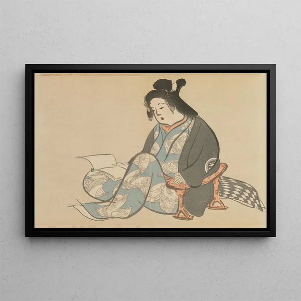 Idleness Tsurezure - Kamisaka Sekka — framed artwork on a wall