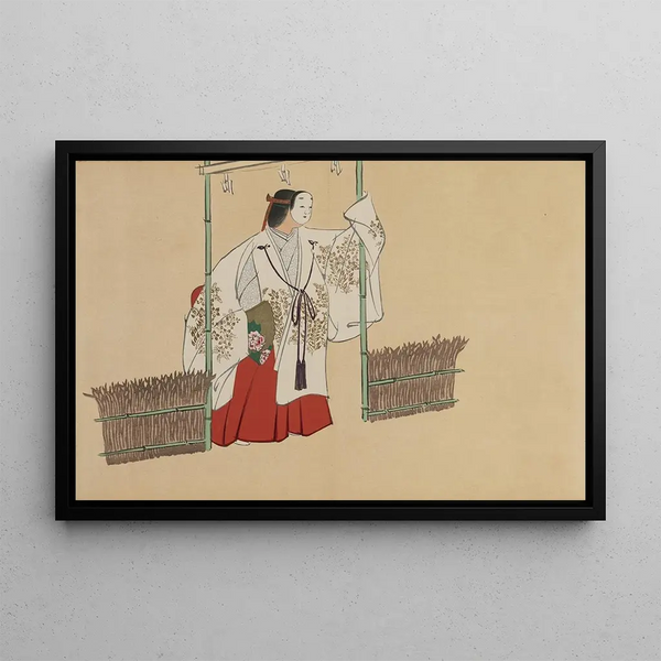 Nonomiya Nonomiya - Kamisaka Sekka — framed artwork on a wall