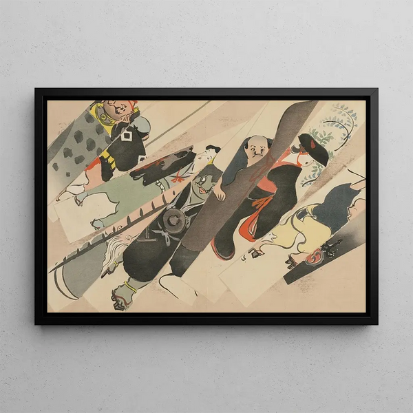 Otsue Otsue - Kamisaka Sekka — framed artwork on a wall