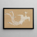 Phoenix White Hakuho - Kamisaka Sekka — framed artwork on a wall