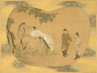 ficers on horseback - Kanō Tsunenobu — artwork view