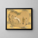 ficers on horseback - Kanō Tsunenobu — framed artwork on a wall