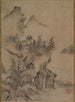 a Chinese writer traveling to a mountain temple - Kanō Hidemasa — artwork view
