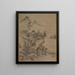 a Chinese writer traveling to a mountain temple - Kanō Hidemasa — framed artwork on a wall