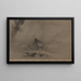 Evening Shower Painting - Kano Tan'yū — framed artwork on a wall