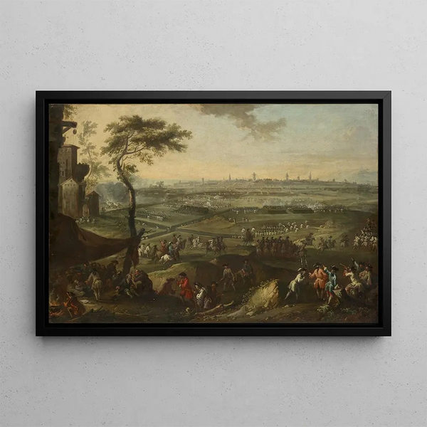 Siege of a City - Karel Breydel — framed artwork on a wall