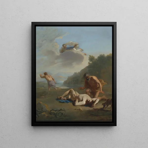 Cain and Abel - Karel Dujardin — framed artwork on a wall