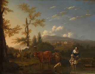 Italian landscape painting - Karel Dujardin — artwork view