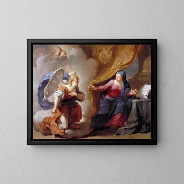 L'Annunciation - Karel Dujardin — framed artwork on a wall