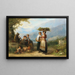 Harvest in Ticino - Karel Frans Philippeau — framed artwork on a wall