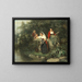 Waiting for a bite - Karel Frans Philippeau — framed artwork on a wall