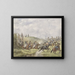 Dragons français et hussards autrichiens - Karel Frederik Bombled — framed artwork on a wall